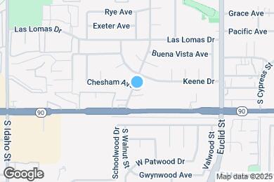 Map image of the property - 1130 S Walnut St