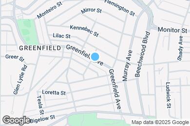 Map image of the property - 956 Greenfield Ave
