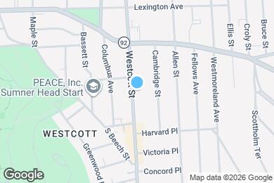 Map image of the property - 421 Westcott St