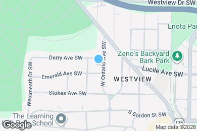 Map image of the property - 451 W Ontario Ave SW