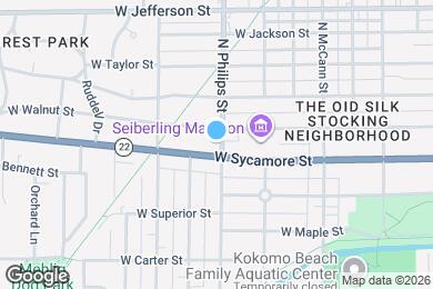 Map image of the property - 1302 W Sycamore St