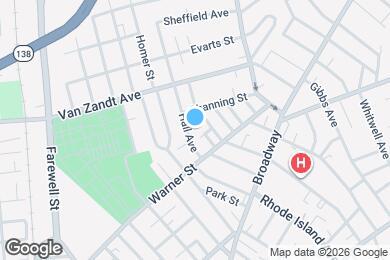Map image of the property - 13 Hall Ave