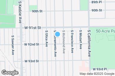 Map image of the property - 9131 S Sacramento Ave