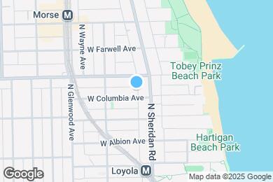 Map image of the property - 1218 W Columbia Ave