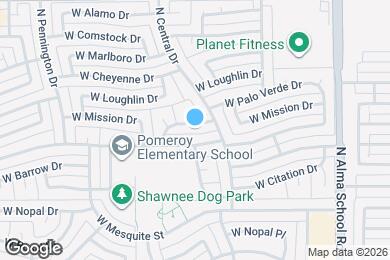 Map image of the property - 1307 W Palo Verde Dr