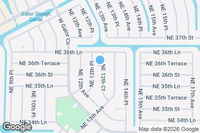 Map image of the property - 3610 NE 12th Ct