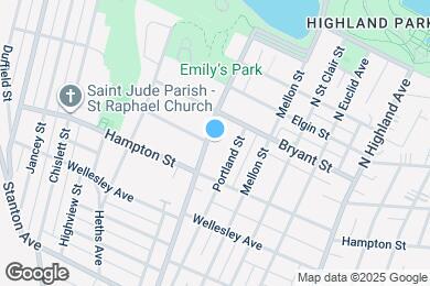 Map image of the property - 1132 N Negley Ave