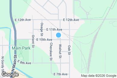 Map image of the property - 612 E 10th Ave