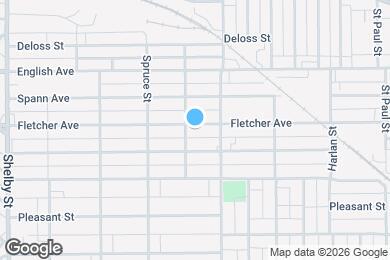 Map image of the property - 1613 Fletcher Ave