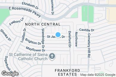 Map image of the property - 1718 St James Dr
