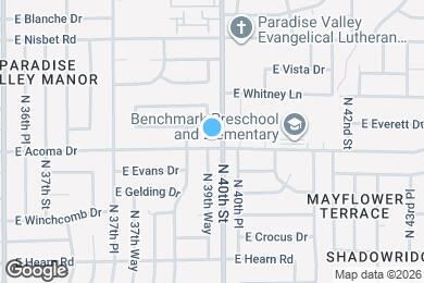 Map image of the property - 3856 E Acoma Dr