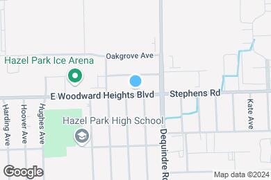 Map image of the property - 1771 E Woodward Heights Blvd