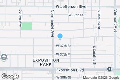 Map image of the property - 1354 W 36th Pl