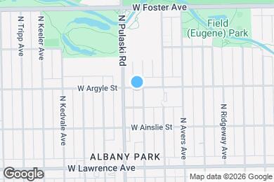 Map image of the property - 4956 N Harding Ave