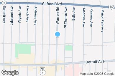 Map image of the property - 1299 Warren Rd