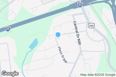 Map image of the property - 1246 Pless St NW