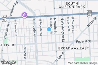 Map image of the property - 1713 Rutland Ave