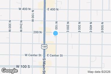 Map image of the property - 425 E 100 N
