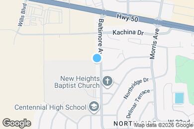 Map image of the property - 3461 Baltimore Ave