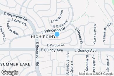 Map image of the property - 19517 E Purdue Pl