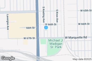 Map image of the property - 6627 S Keating Ave