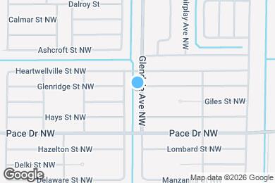 Map image of the property - 866 Glendale Ave NW