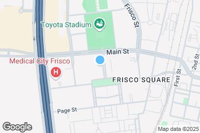 Map image of the property - The Plaza at Frisco Square