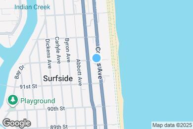 Map image of the property - 9172 Collins Ave