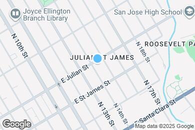 Map image of the property - 674 E Julian St