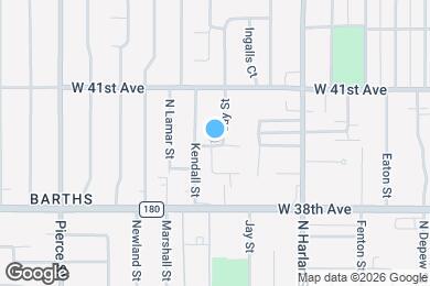 Map image of the property - 6207 W 40th Ave