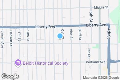 Map image of the property - 1010 Oak St