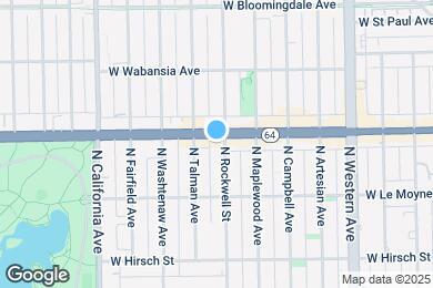 Map image of the property - 2605 W North Ave