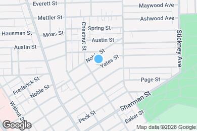 Map image of the property - 1219 Yates St