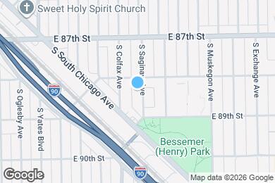 Map image of the property - 8818 S Saginaw Ave