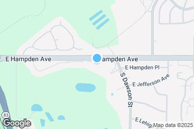 Map image of the property - 14298 E Hampden Ave