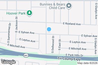 Map image of the property - 806 E Sylvan Ave