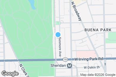 Map image of the property - 4104 N Kenmore Ave