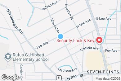 Map image of the property - 1721 Sherrod Ave