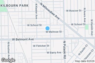 Map image of the property - 4109 W Melrose St