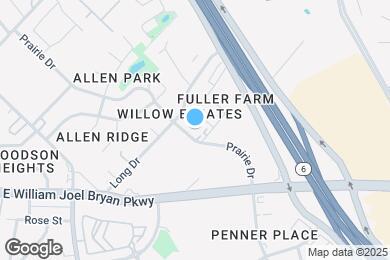 Map image of the property - 1707 Prairie Dr