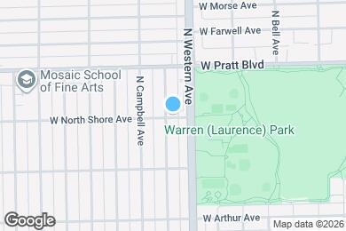 Map image of the property - 2416 W North Shore Ave