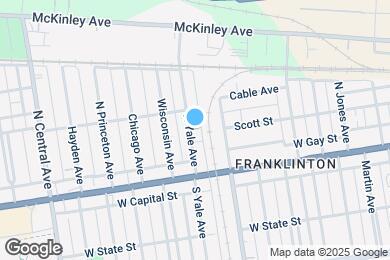 Map image of the property - 70 N Yale Ave
