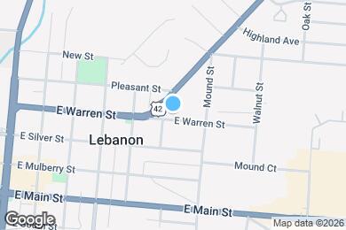 Map image of the property - 442 E Warren St