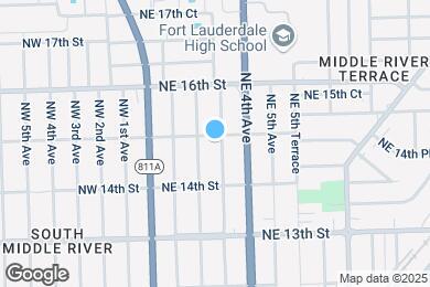 Map image of the property - 1441 NE 3rd Ave