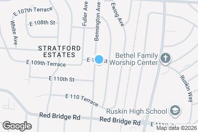 Map image of the property - 10903 Bennington Ave