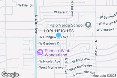 Map image of the property - 4123 W Orangewood Ave