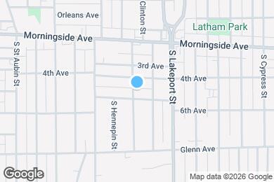 Map image of the property - 2116 S Clinton St