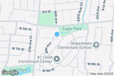 Map image of the property - 406 46th Ave