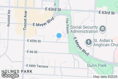 Map image of the property - 1402 E 65th St