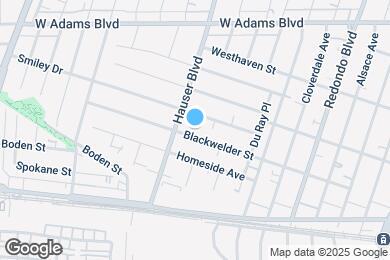 Map image of the property - 5447 Blackwelder St